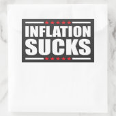 Inflation Sucks | Chant | Rechthoekige slogan T-Sh Sticker (Tas)