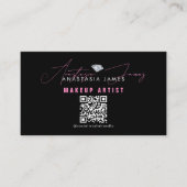 Influencer Beauty Luxury Social Media QR Code Visitekaartje (Voorkant)