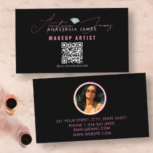 Influencer Beauty Luxury Social Media QR Code Visitekaartje