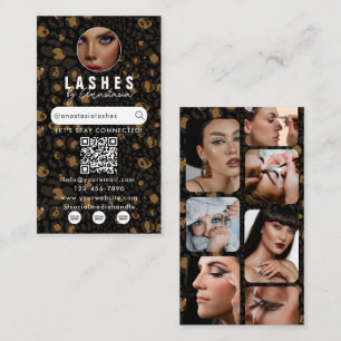 Influencer Beauty Make-up Artiest Haar Luipaardpri Visitekaartje