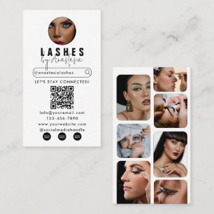 Influencer Beauty Make-up Artist Hair Lashes Foto' Visitekaartje