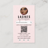 Influencer Beauty Make-up Artist Hair Lashes Foto' Visitekaartje (Voorkant)