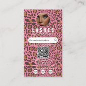 Influencer Beauty Makeup Artist Hair Leopard Print Visitekaartje (Voorkant)