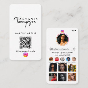 Influencer Beauty Nail Tech Social Media QR Code Visitekaartje