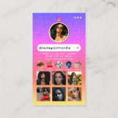 Influencer Beauty Nail Tech Social Media QR Code Visitekaartje (Achterkant)