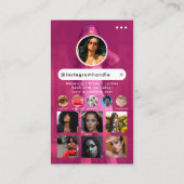 Influencer Beauty Nail Tech Social Media QR Code Visitekaartje (Achterkant)