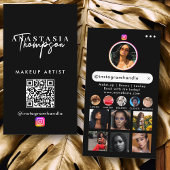 Influencer Beauty Nail Tech Social Media QR Code Visitekaartje