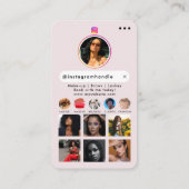 Influencer Beauty Nail Tech Social Media QR Code Visitekaartje (Achterkant)