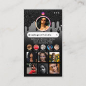 Influencer Beauty Nail Tech Social Media QR Code Visitekaartje (Achterkant)