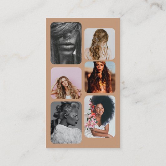 Influencer Beauty Salon Hair Make-up Foto's Visitekaartje (Achterkant)