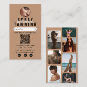 Influencer Beauty Spray Tanning Salon Tan Foto's Visitekaartje (Voorkant / Achterkant)
