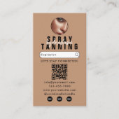 Influencer Beauty Spray Tanning Salon Tan Foto's Visitekaartje (Voorkant)