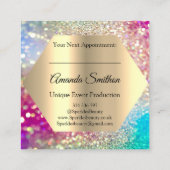 Influencer Blog over een professionele bruiloft Vierkante Visitekaartje (Achterkant)