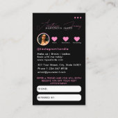 Influencer Business Grid Verwijs een vriend Verwij Visitekaartje (Achterkant)