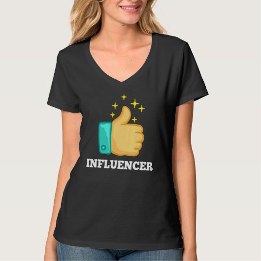 Influencer Content Creator Social Media Specialist T-shirt (Voorkant)