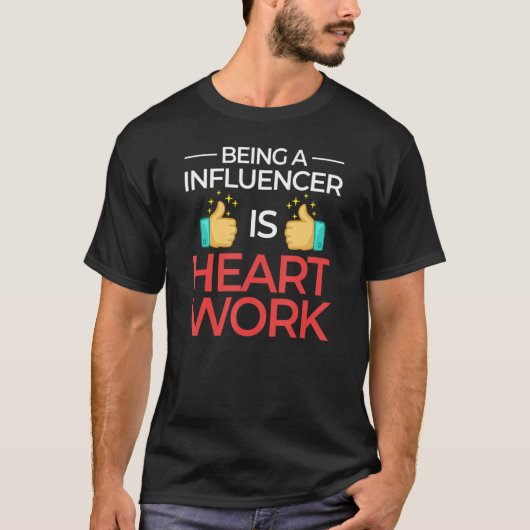Influencer Content Creator Social Media Specialist T-shirt (Voorkant)