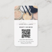 Influencer Esthetician Social Media QR Code Wit Visitekaartje (Voorkant)
