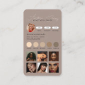 Influencer Feed Grid Social Media QR Code Bruin Visitekaartje (Achterkant)