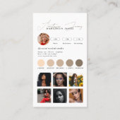 Influencer Feed Grid Social Media QR Code Business Visitekaartje (Achterkant)