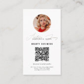 Influencer Feed Grid Social Media QR Code Business Visitekaartje (Voorkant)