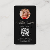 Influencer Feed Grid Social Media QR Code Business Visitekaartje (Voorkant)