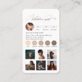 Influencer Feed Grid Social Media QR Code Business Visitekaartje (Achterkant)