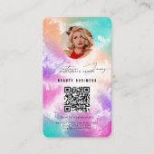 Influencer Feed Grid Social Media Tie Dye Business Visitekaartje (Voorkant)