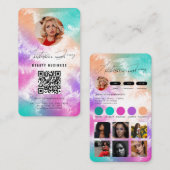 Influencer Feed Grid Social Media Tie Dye Business Visitekaartje (Voorkant / Achterkant)