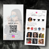 Influencer Fotofeed Grid QR-code Zwart Wit Visitekaartje