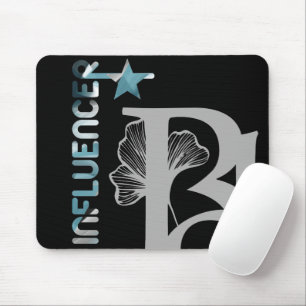 INFLUENCER Mousepad Trend Abstracte Kunst Blauwe O Muismat