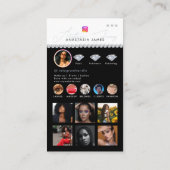 Influencer Photo Feed Grid Social Media Diamanten Visitekaartje (Achterkant)