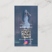 Influencer Photo Feed Grid Social Media QR Code Visitekaartje (Voorkant)