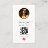 Influencer Photo Feed Grid Social Media QR Code Visitekaartje (Voorkant)