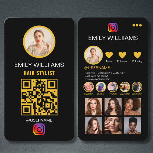 Influencer Photo Feed Grid Social Media QR Code Visitekaartje