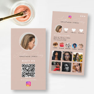 Influencer Photo Feed Grid Social Media QR Code Visitekaartje