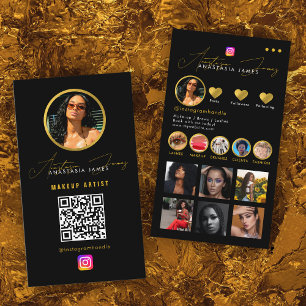 Influencer Photo Feed Grid Social Media QR Code Visitekaartje