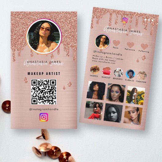 Influencer Photo Feed Grid Social Media QR Code Visitekaartje