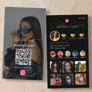 Influencer Photo Feed Grid Social Media QR Code Visitekaartje