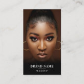 Influencer Photo Social Media Beauty 2 QR-codes Visitekaartje (Voorkant)