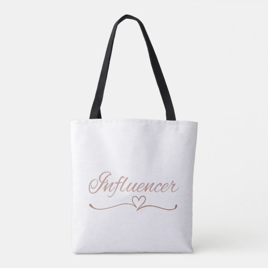 Influencer Script, Fun Birthday Gift for Her  Tote Bag (Achterkant)