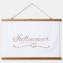 Influencer Script, Leuk Verjaardagscadeau voor Haa Hangend Wandkleed