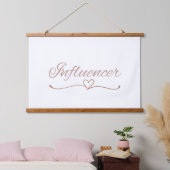 Influencer Script, Leuk Verjaardagscadeau voor Haa Hangend Wandkleed (Slaapkamer)