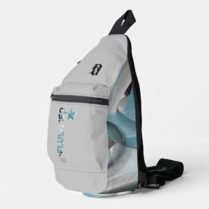 INFLUENCER Sling Bag Trend Abstract Blauw