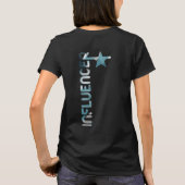 INFLUENCER T-shirt met achterprint Trend Abstract (Achterkant)