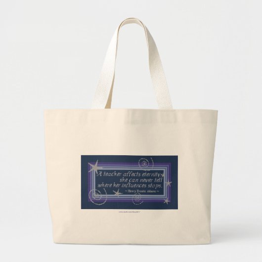 INFLUENTIE VAN DE LERER GROTE TOTE BAG (Voorkant)
