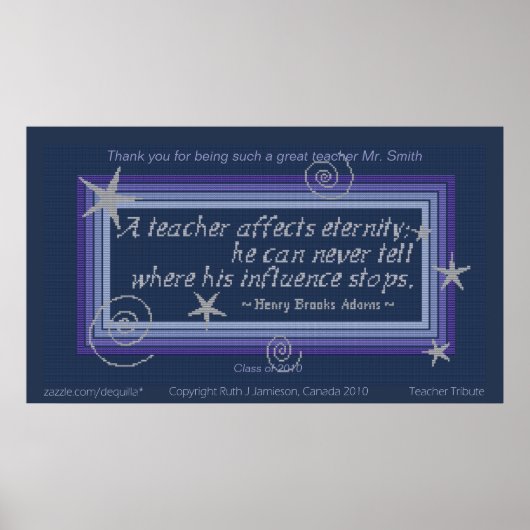 INFLUENTIE VAN DE LERER POSTER (Voorkant)