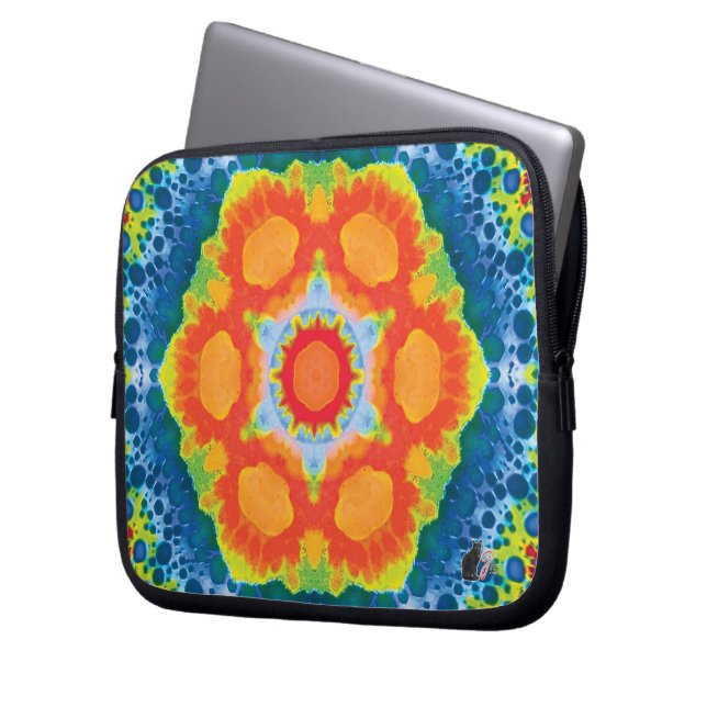 Influx Kaleidoscoop Laptop Sleeve (Voorkant Links)