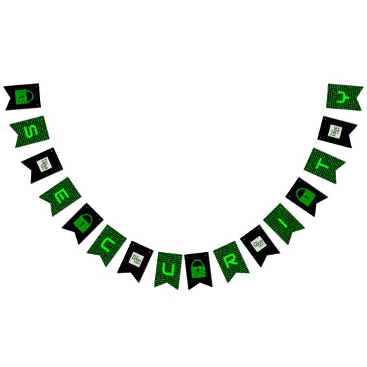 Info Beveiliging - Computercode en digitale hangsl Vlaggetjes (Alle)