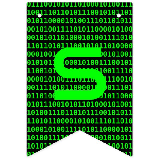 Info Beveiliging - Computercode en digitale hangsl Vlaggetjes (Tweede vlag)