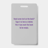 Info-beveiliging - gekleurde ethische hackers badge (Achterkant)